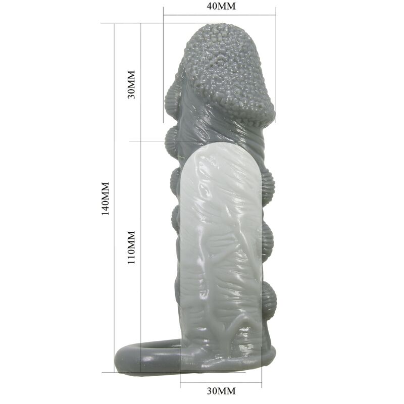 Guaina Fallica Ritardante Pretty Love BI-016012-2 — Grigio