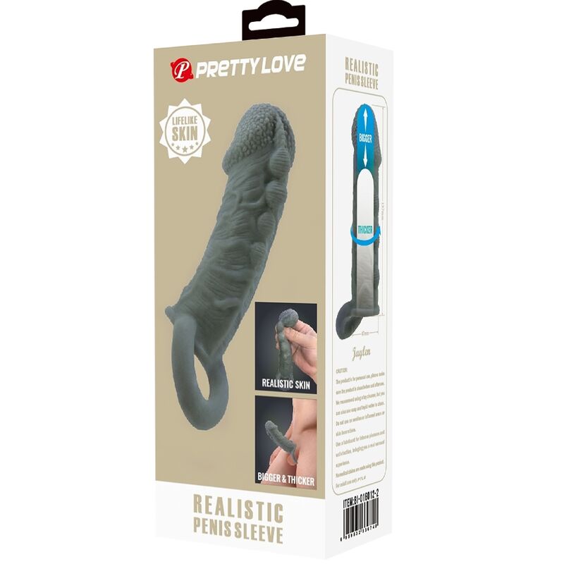 Guaina Fallica Ritardante Pretty Love BI-016012-2 — Grigio