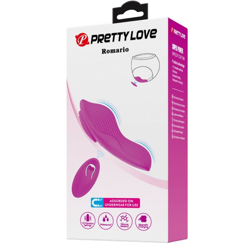 Vibratore Mutandine con Telecomando Pretty Love Romario — Rosa