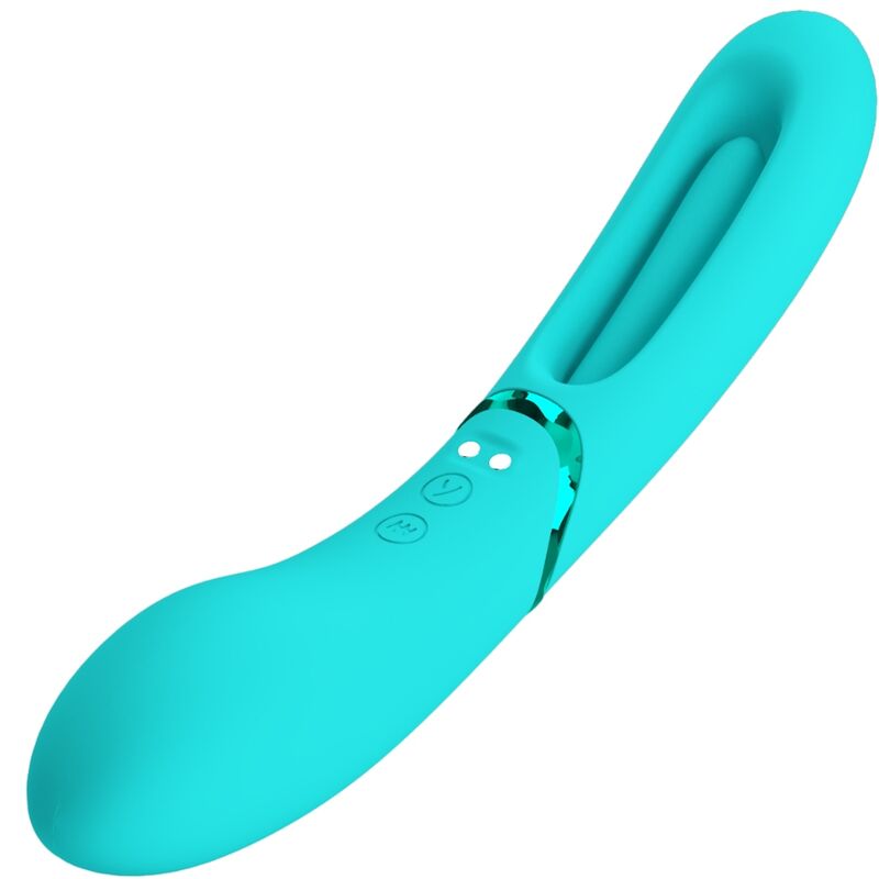 Vibratore Clitoride Romance Lexie — 7 Modalità, Blu