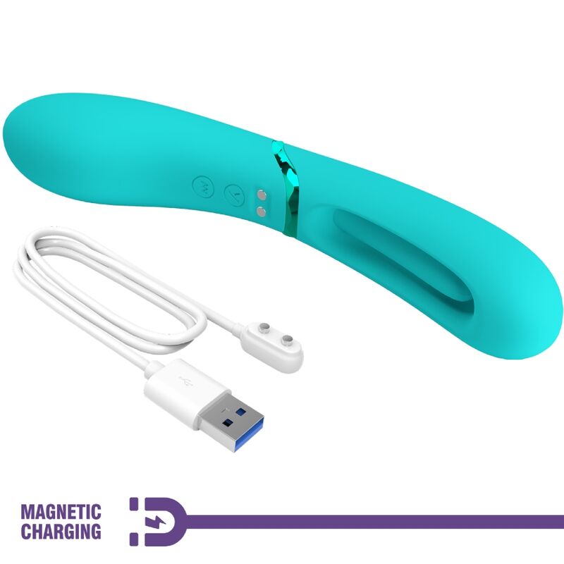 Vibratore Clitoride Romance Lexie — 7 Modalità, Blu