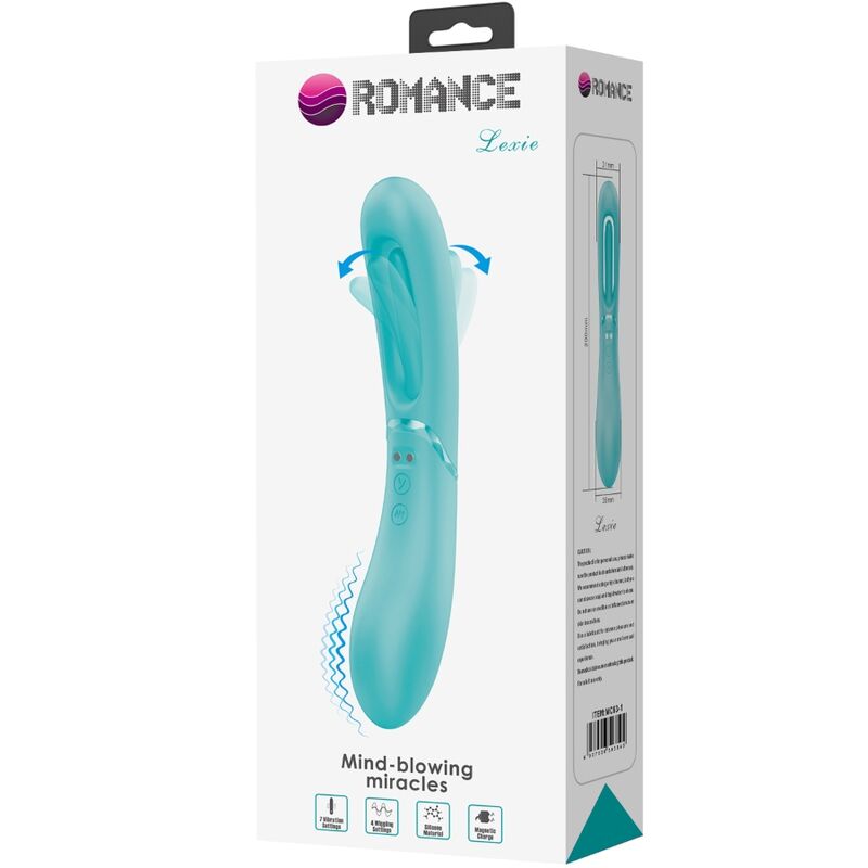 Vibratore Clitoride Romance Lexie — 7 Modalità, Blu