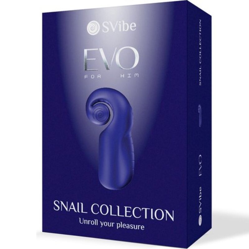 Vibratore Rabbit Snail Vibe Evo Slide'n'Roll — Blu Scuro