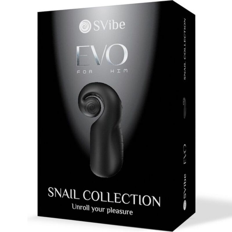 Masturbatore Maschile Snail Vibe Evo Slide'n'Roll — Nero