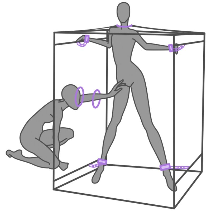 Kit Bondage Immersivo Secret Dome Scandale — Viola