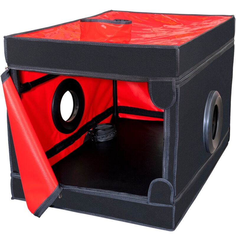 Cabina BDSM Esibizionismo Secret Dome La Niche — Nero e Rosso