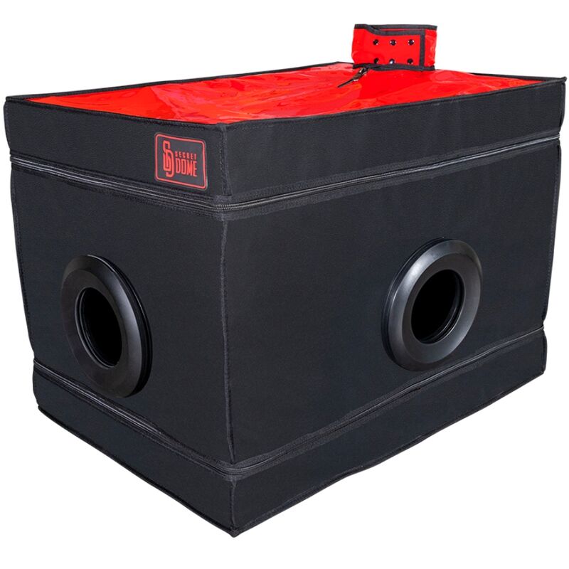Cabina BDSM Esibizionismo Secret Dome La Niche — Nero e Rosso