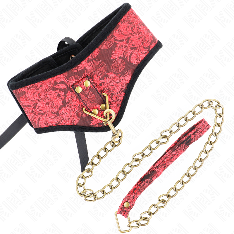 Collare BDSM con Cinturino in Pizzo Kink Scandalo — 75 cm