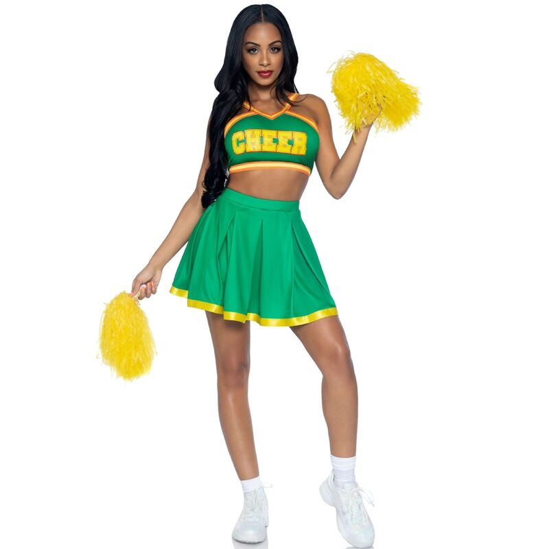 Costume Cheerleader Leg Avenue — Verde, M/L