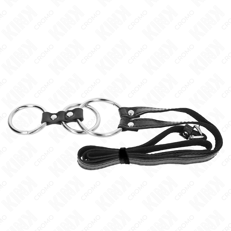 Anello Fallico Triplo in Metallo Kink Ring Power — 3,8–5 cm