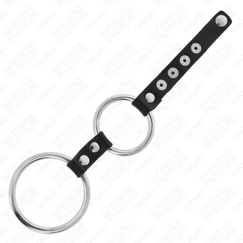 Anello Fallico Doppio in Metallo Kink Ring Power — 3,8–5 cm