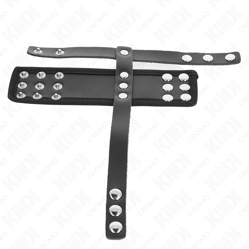 Anello Fallico con Cinturino BDSM Kink — Pelle Regolabile