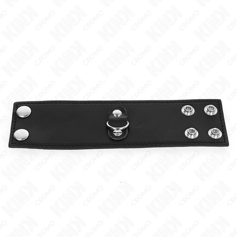 Anello Fallico in Pelle BDSM Kink Ring Power — Chiusura a Pressione