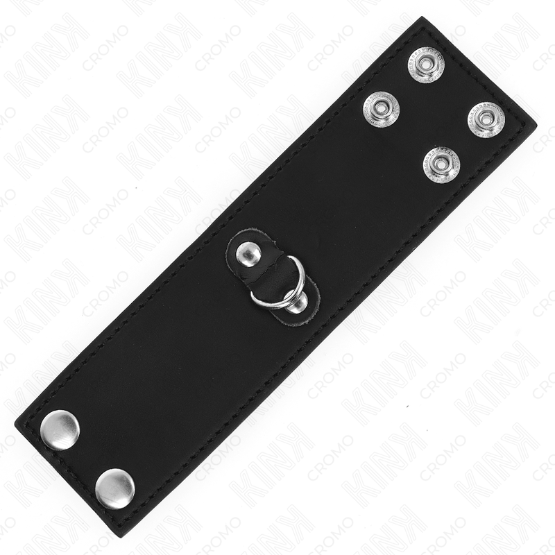 Anello Fallico in Pelle BDSM Kink Ring Power — Chiusura a Pressione