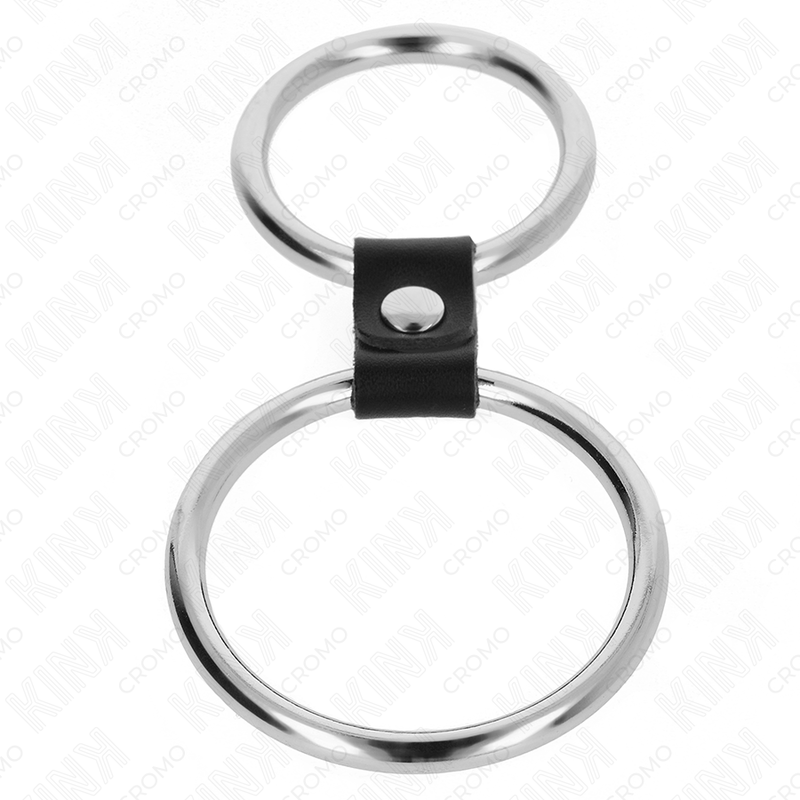 Doppio Anello Fallico in Metallo Kink Ring Power — 3,7-5 cm