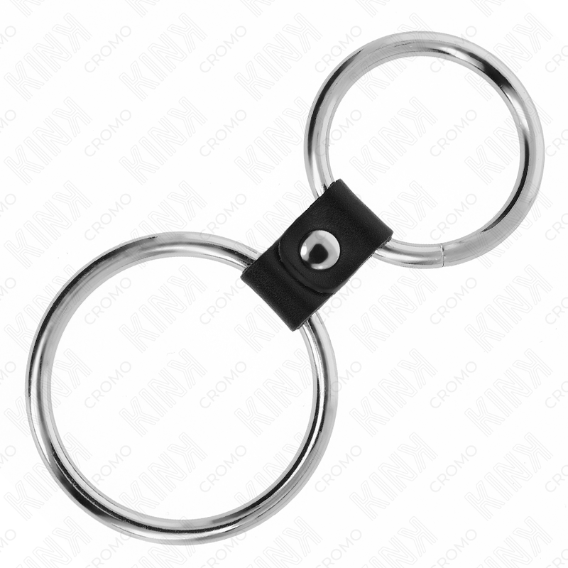 Doppio Anello Fallico in Metallo Kink Ring Power — 3,7-5 cm