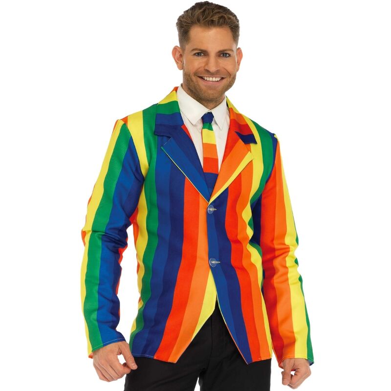 Costume Blazer Arcobaleno Leg Avenue — Set con Cravatta, Taglia S
