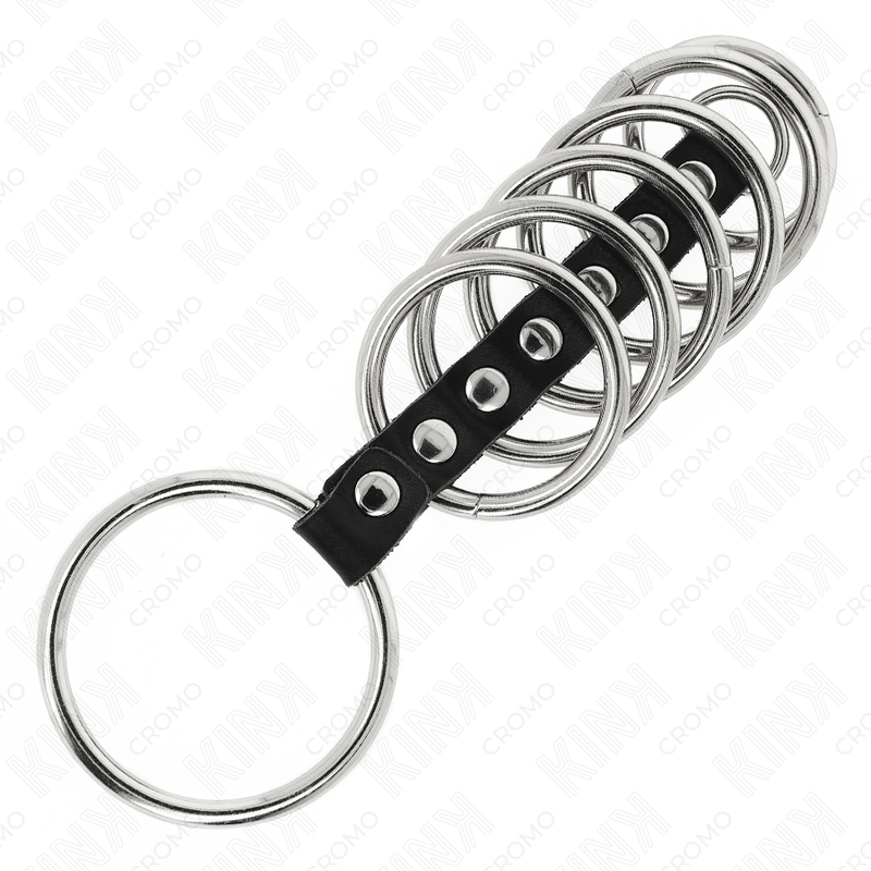 Kit Anelli Fallici in Metallo Kink Ring Power — 7 Misure