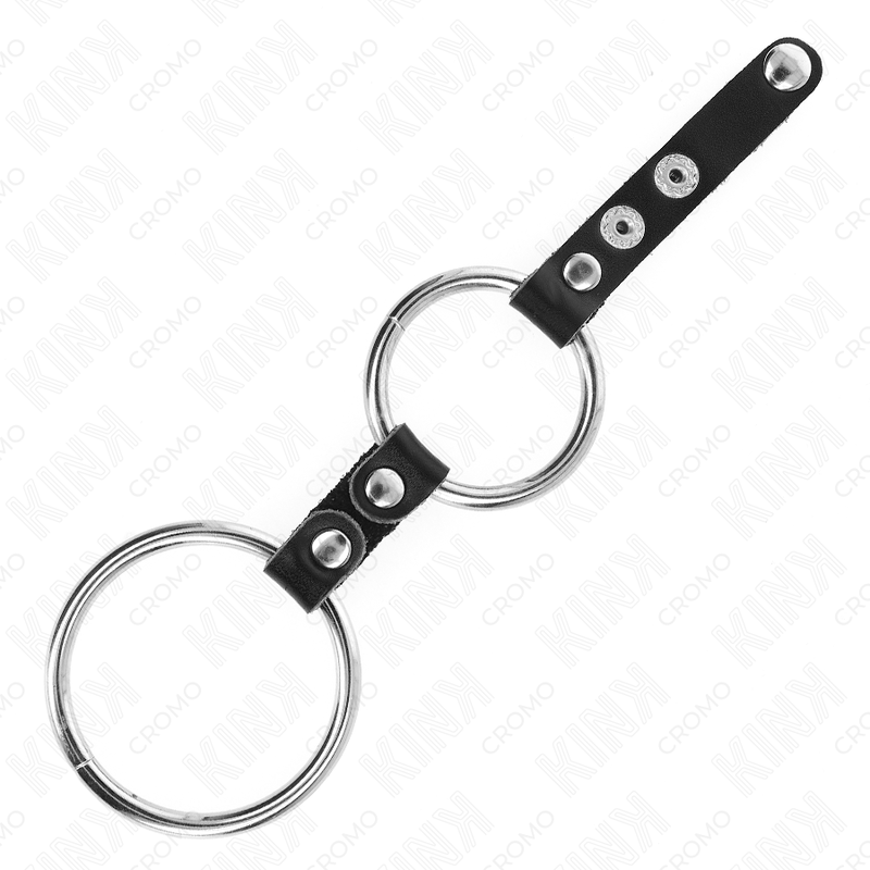 Doppio Anello Fallico KINK Ring Power — 3,8–5 cm, Pelle
