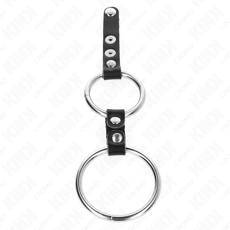 Doppio Anello Fallico KINK Ring Power — 3,8–5 cm, Pelle