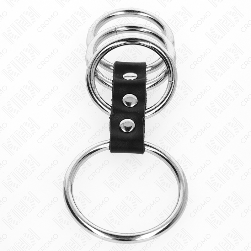 Anello Fallico in Metallo KINK Ring Power — Set 4 Pezzi