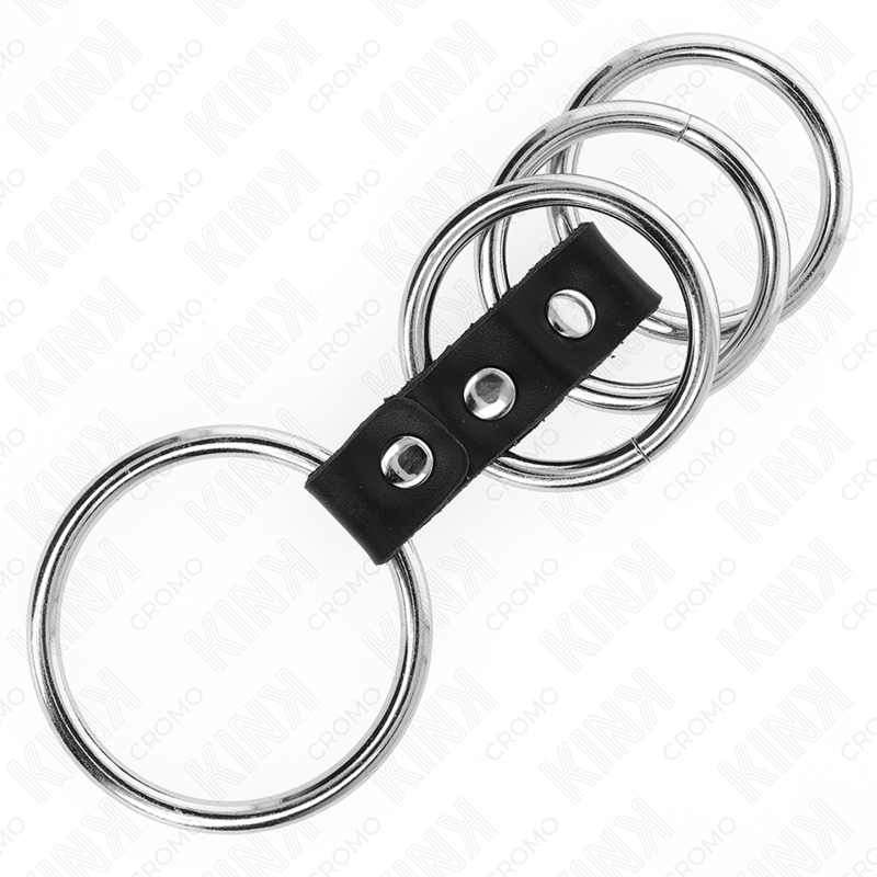 Anello Fallico in Metallo KINK Ring Power — Set 4 Pezzi