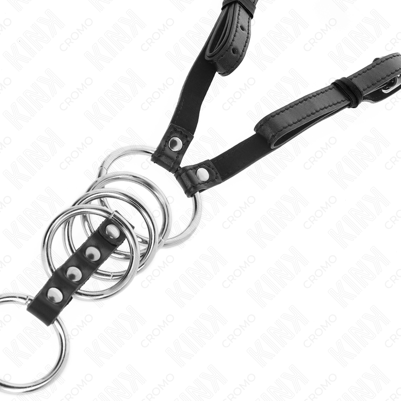 Kit Anelli Fallici Metallici Kink Ring Power — 5 Pezzi, 3,8–5 cm