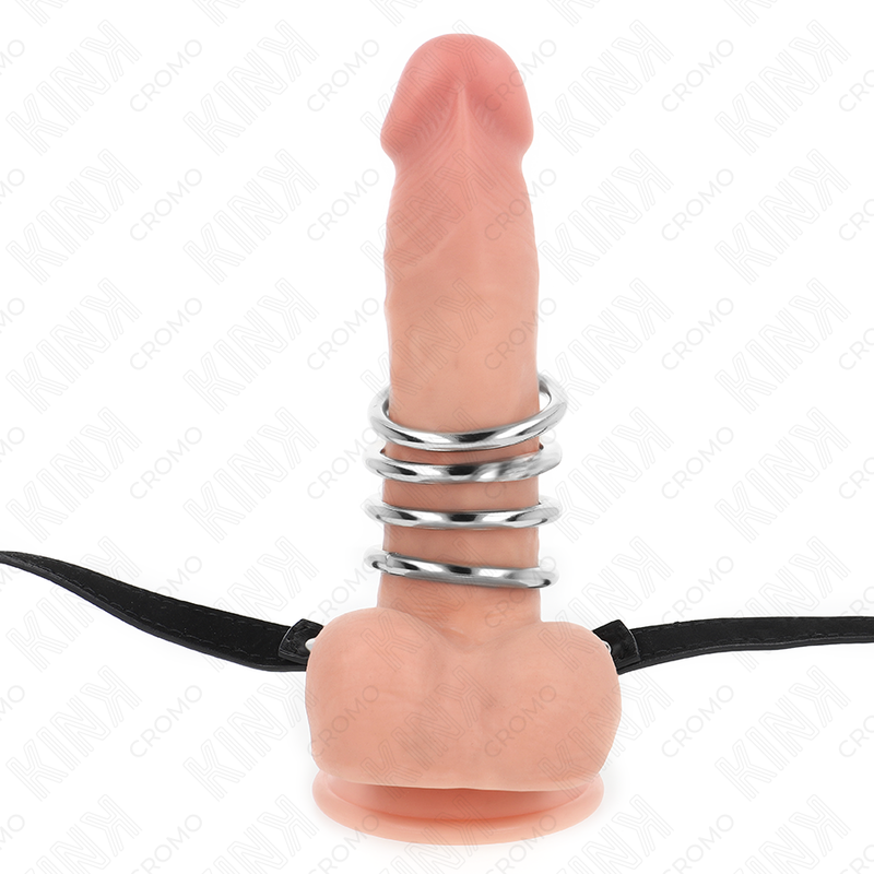 Kit Anelli Fallici Metallici Kink Ring Power — 5 Pezzi, 3,8–5 cm