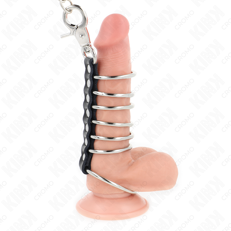 Anello Fallico in Metallo Kink Ring Power — Set 7 Pezzi