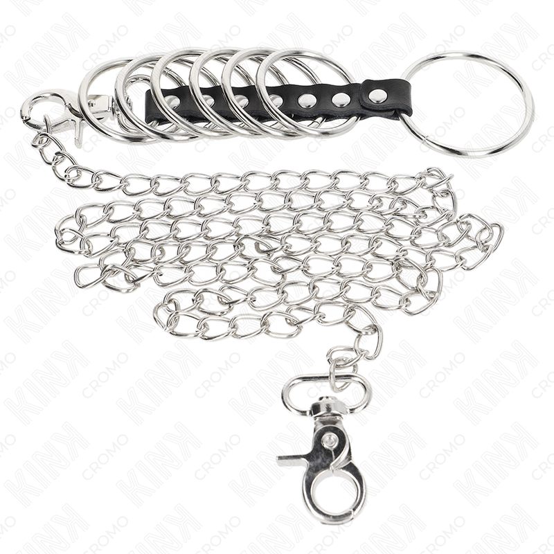 Anello Fallico in Metallo Kink Ring Power — Set 7 Pezzi