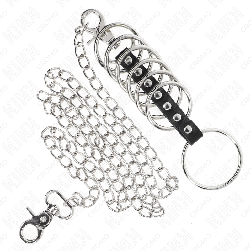 Anello Fallico in Metallo Kink Ring Power — Set 7 Pezzi
