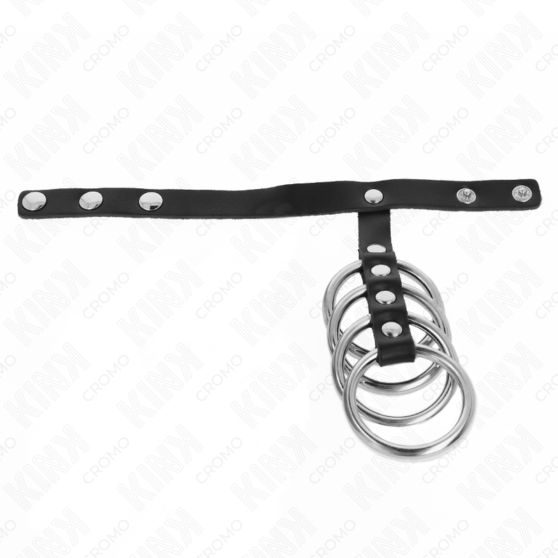 Anello Fallico in Metallo KINK Ring Power — Set 4 Pezzi