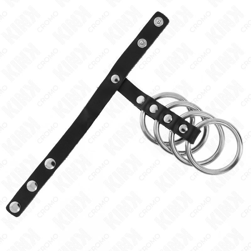 Anello Fallico in Metallo KINK Ring Power — Set 4 Pezzi
