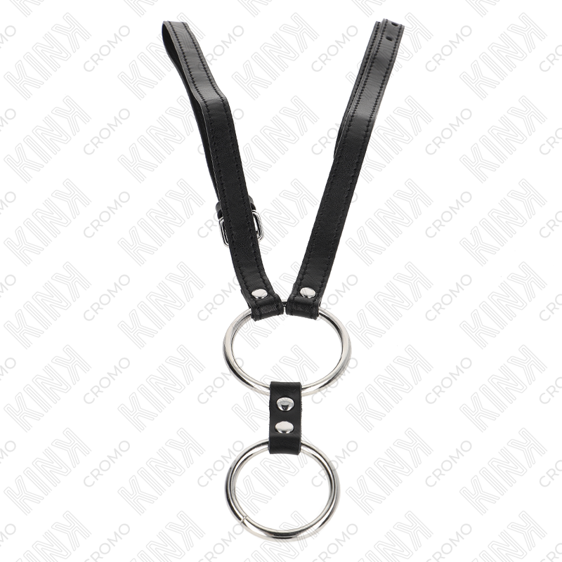 Anello Fallico Doppio in Metallo Kink Ring Power — con Cintura