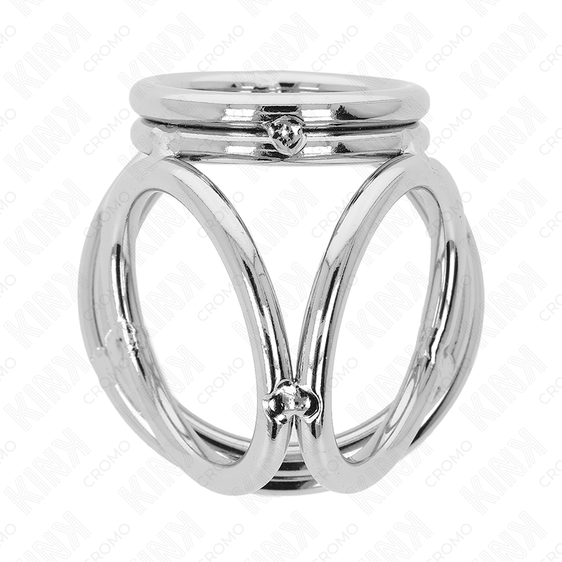 Anello Fallico Triplo in Metallo Kink Ring Power — 3,8-5 cm