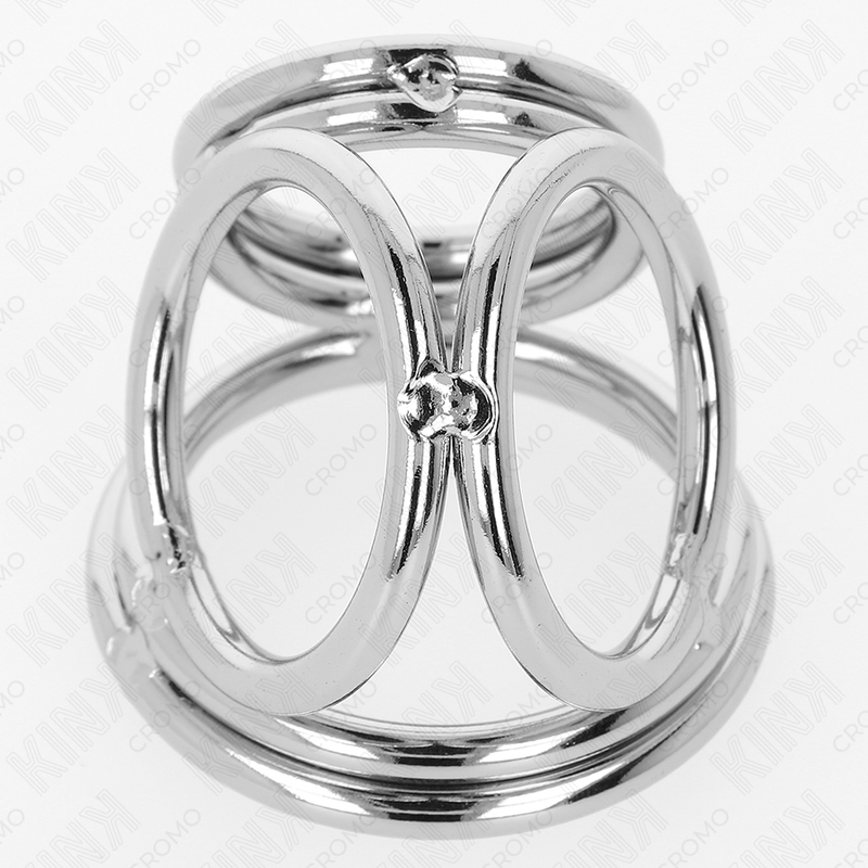 Anello Fallico Triplo in Metallo Kink Ring Power — 3,8-5 cm