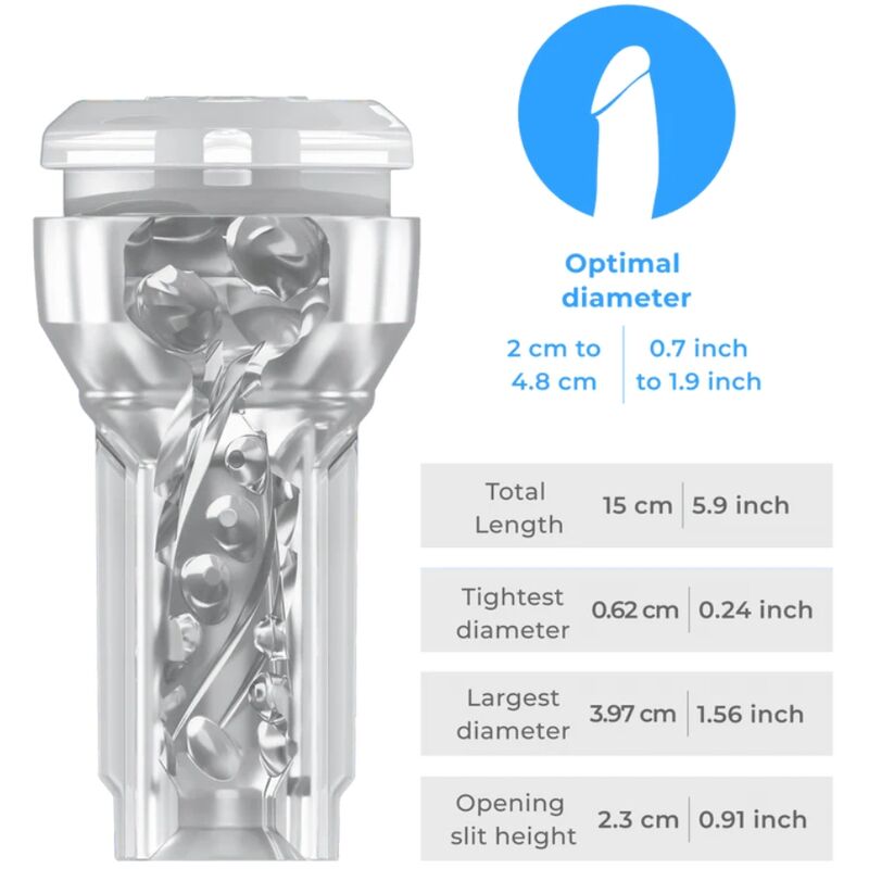 Masturbatore Tascabile Kiiroo Feel Pocket Stroker Crystal