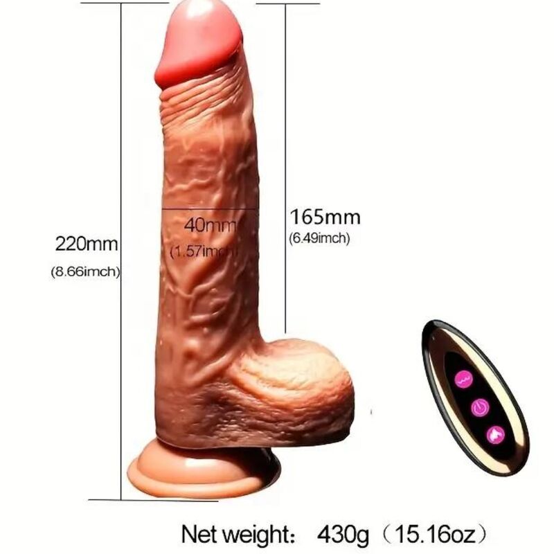 Dildo Realistico Vibrante Armony — TPE, 12 Modalità, Ricaricabile