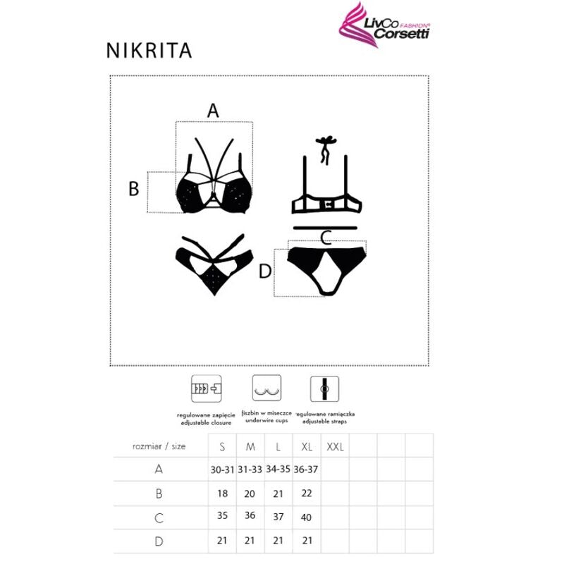 Lingerie Sexy Livco Corsetti Nikrita LC 90647 — Nero