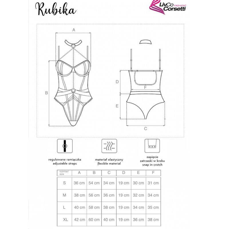 Set Lingerie Sexy Livco Corsetti Melisenda CF1709 — 3 Pezzi