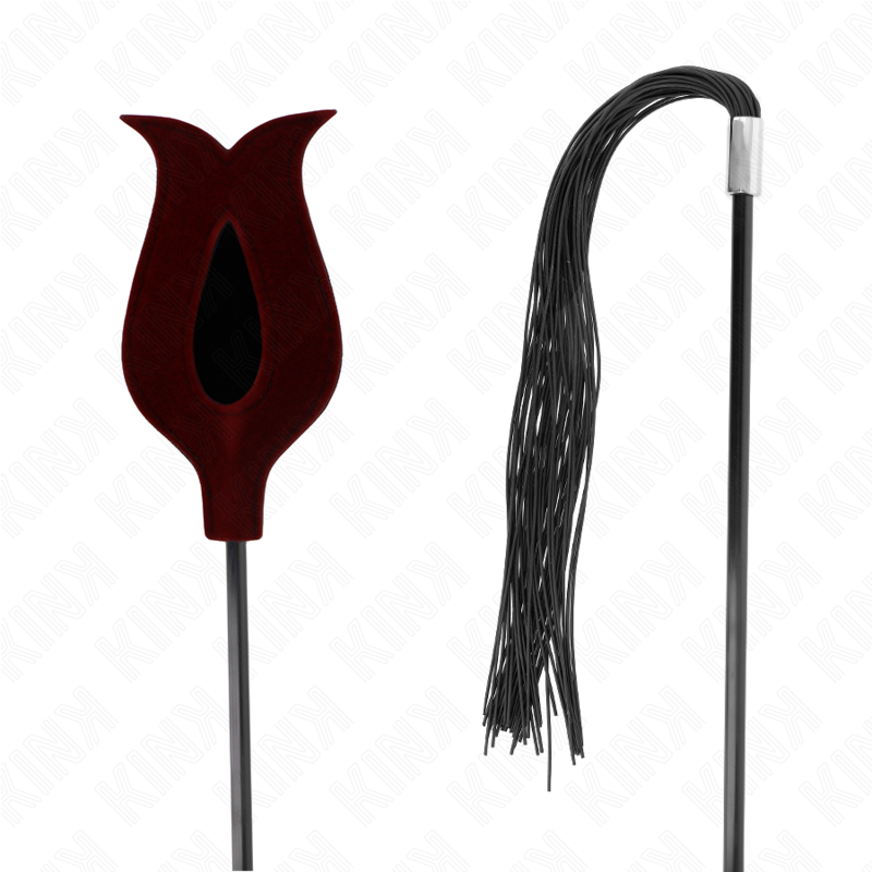 Frustino BDSM a Forma di Rosa Kink — Silicone, 45 cm