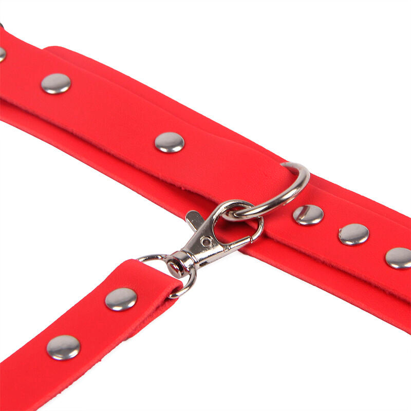 Manette BDSM con Cintura Subblime — Bondage Rosso