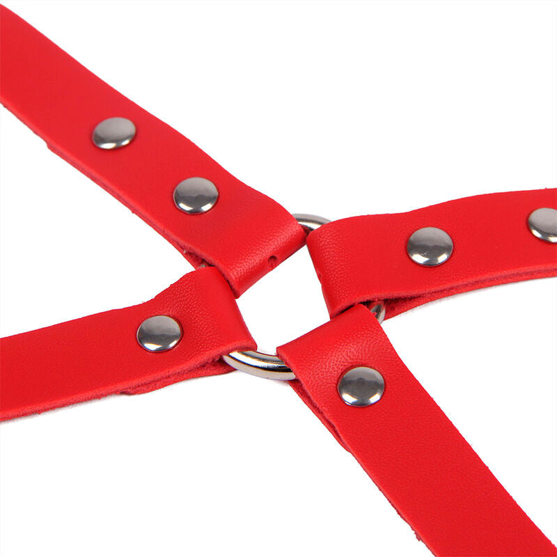 Manette BDSM con Cintura Subblime — Bondage Rosso