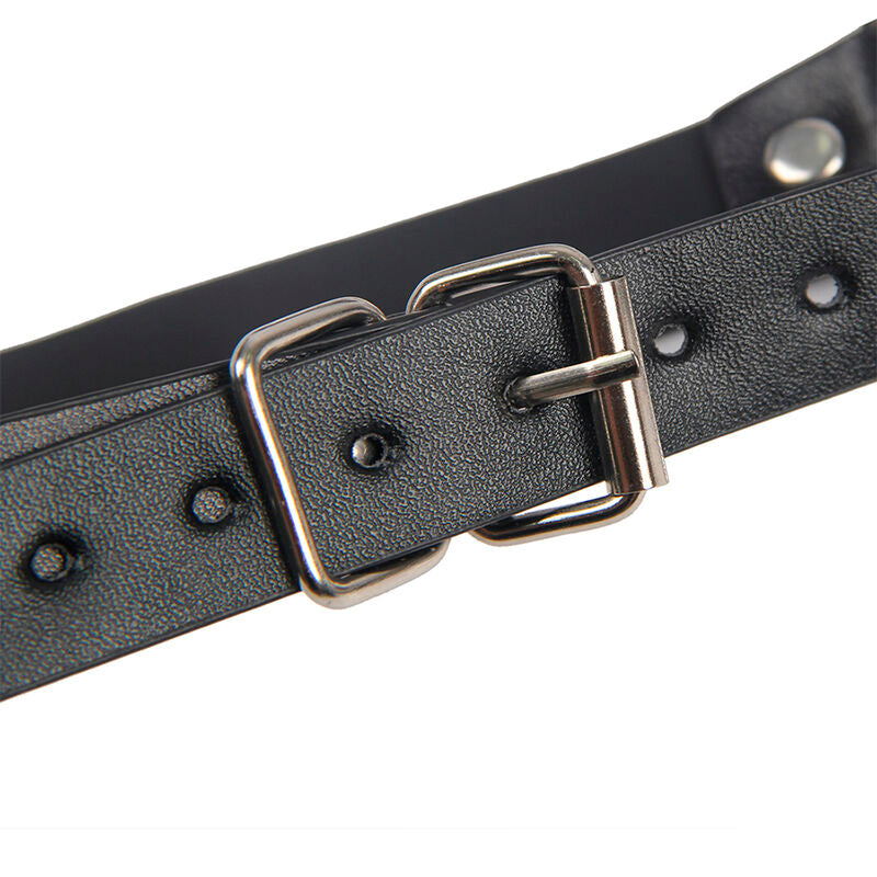 Pinze per Capezzoli con Laccio BDSM Subblime — Pelle Nera