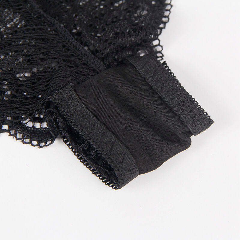Lingerie Sexy Subblime Camicia da Notte in Seta e Pizzo — S/M