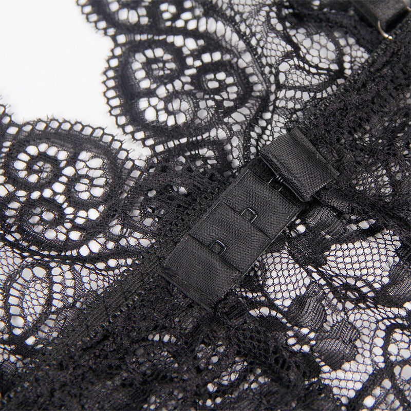 Lingerie Sexy Subblime Camicia da Notte in Seta e Pizzo — S/M
