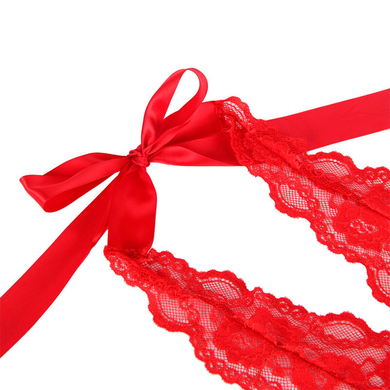 Body Erotico con Volant Subblime 953980 — Rosso L/XL