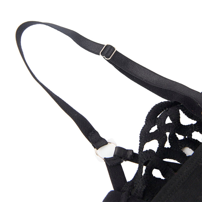 Body Erotico in Pizzo Subblime — Nero, Taglia S/M