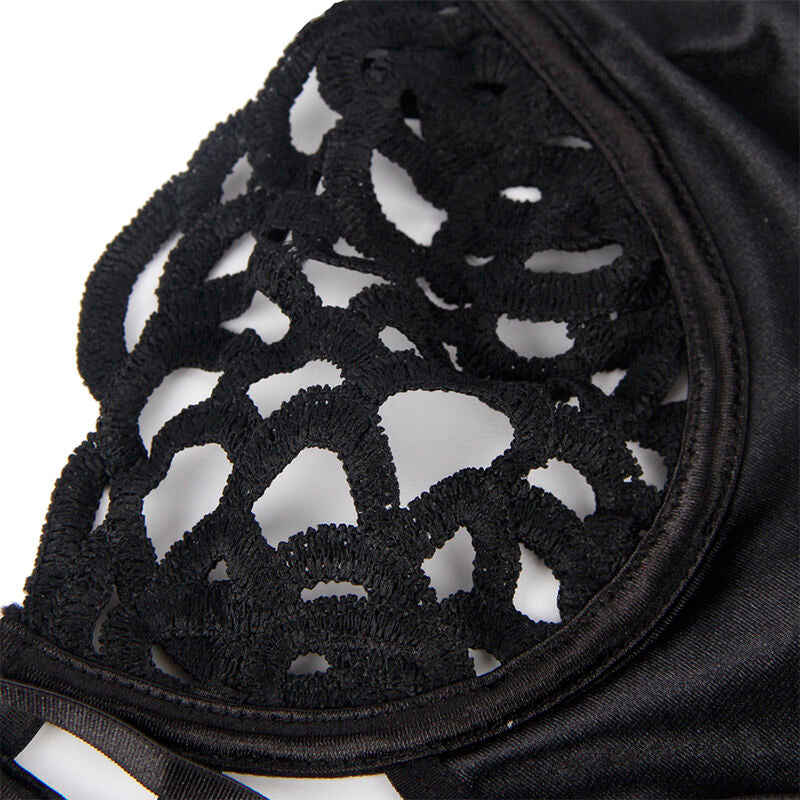 Body Erotico in Pizzo Subblime — Nero, Taglia S/M
