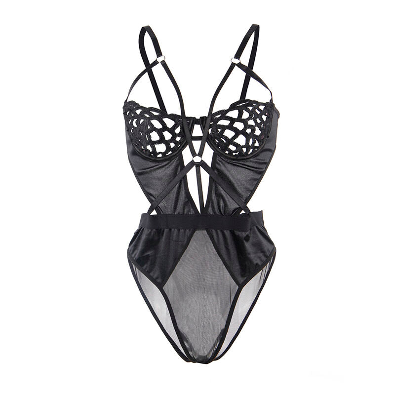 Body Erotico in Pizzo Subblime — Nero, Taglia S/M